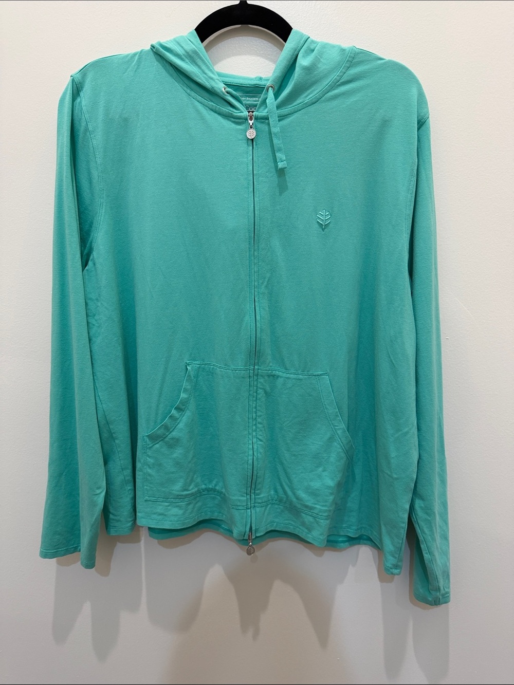 Coolibar Teal Zip Hoodie Jacket - Women